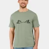 Fashion Didriksons Harald T-shirt Landscape Light Moss