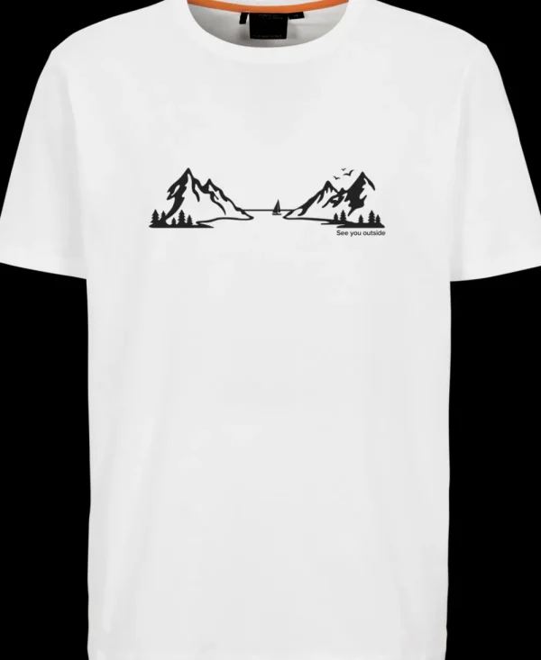 Best Didriksons Harald T-shirt Landscape Snow white