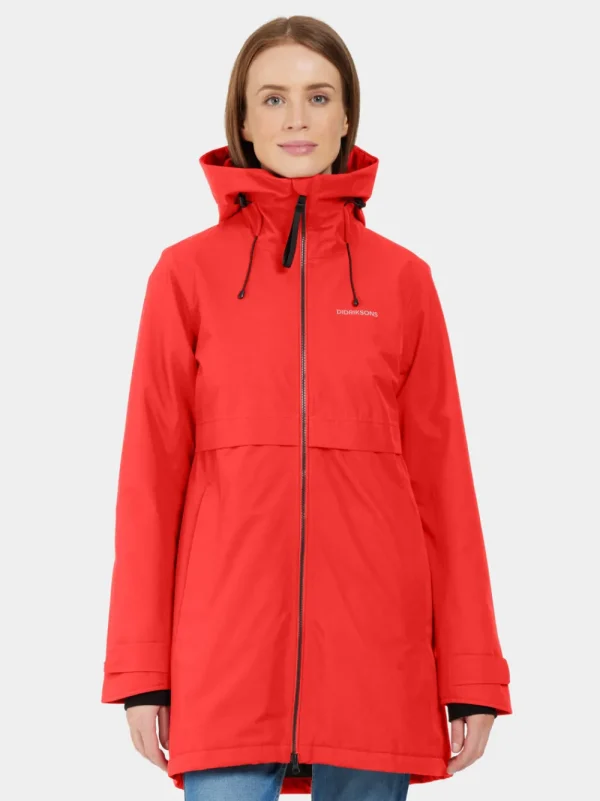 Shop Didriksons Helle Parka Pomme Red