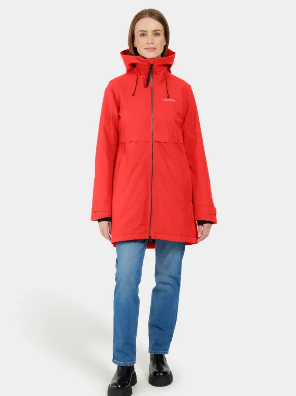 Shop Didriksons Helle Parka Pomme Red