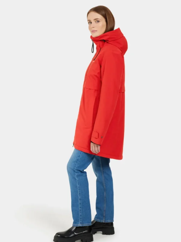 Shop Didriksons Helle Parka Pomme Red