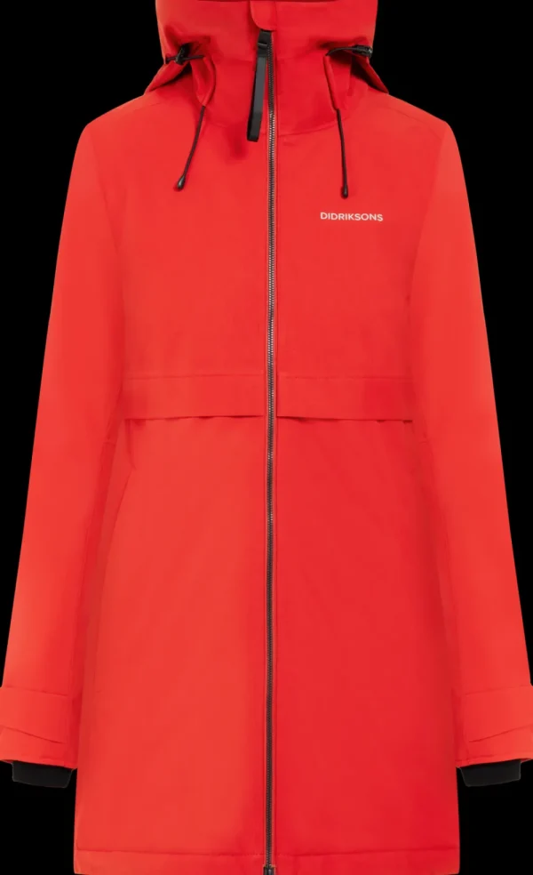 Shop Didriksons Helle Parka Pomme Red