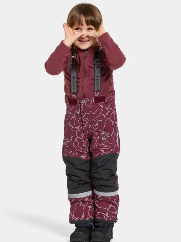 Sale Didriksons Idre Special Edition Kids' Pants Grundsund reflective wine