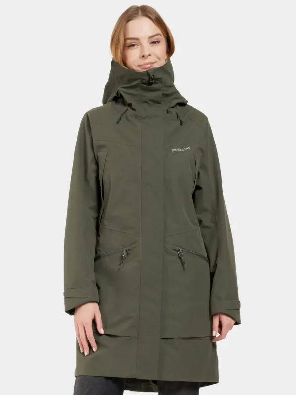 Cheap Didriksons Ilma Parka Deep Green