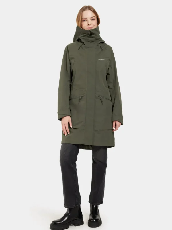 Cheap Didriksons Ilma Parka Deep Green