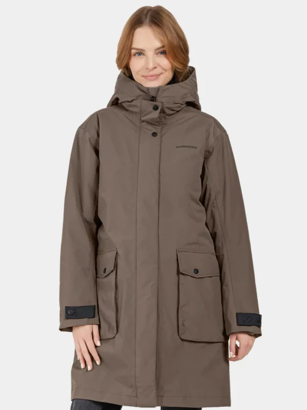 Online Didriksons Ilsa Parka Mocha Brown