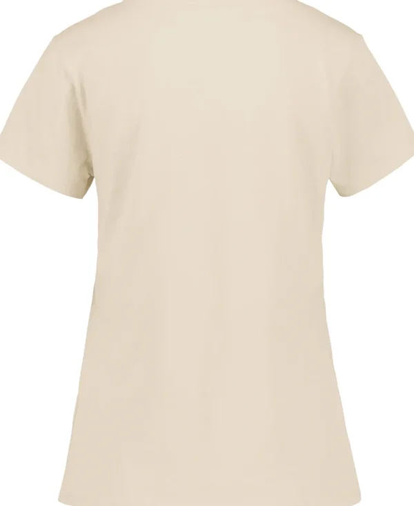 Clearance Didriksons Ingarö T-Shirt Printed Light Beige