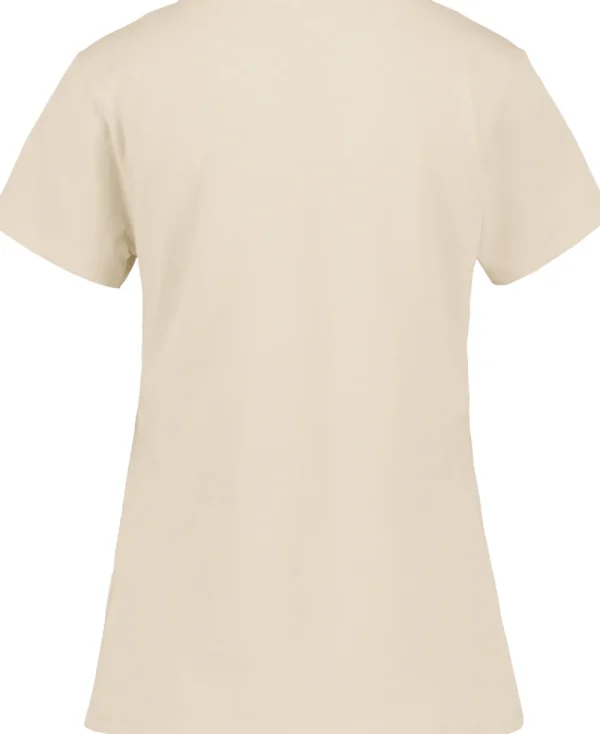 Clearance Didriksons Ingarö T-Shirt Printed Light Beige