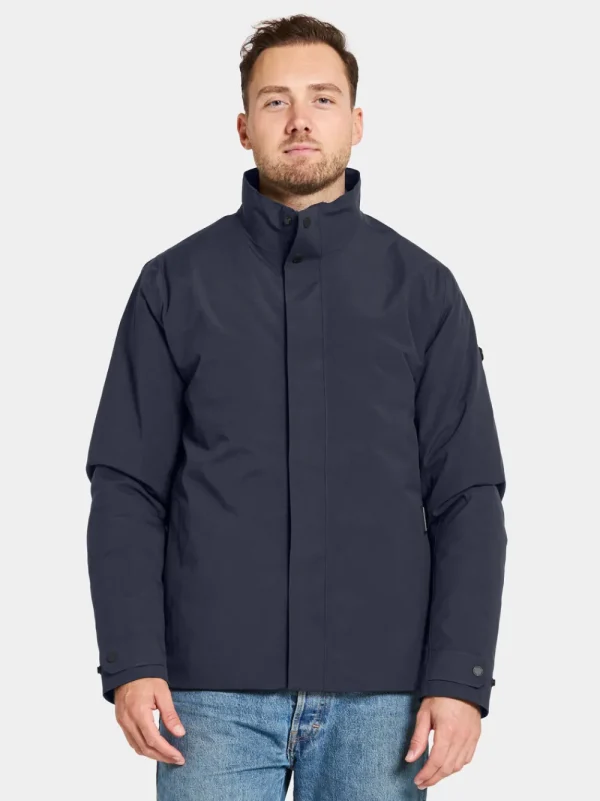 Shop Didriksons Jakob Jacket Dark Night Blue