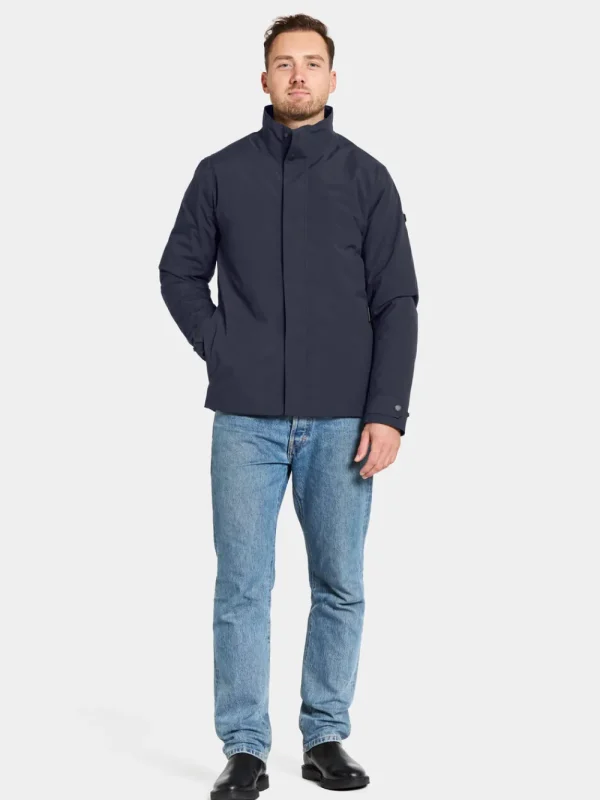 Shop Didriksons Jakob Jacket Dark Night Blue