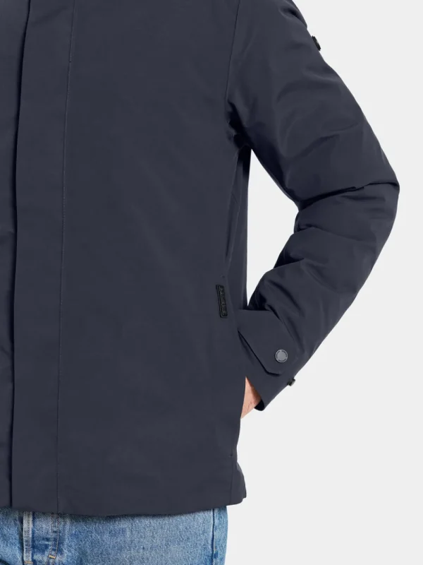 Shop Didriksons Jakob Jacket Dark Night Blue