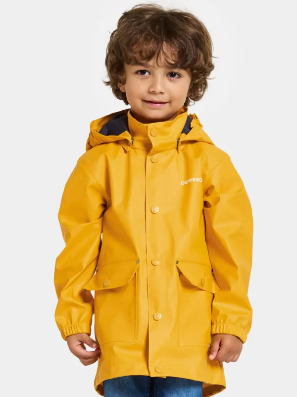 Clearance Didriksons Jojo Kids' Jacket Oat Yellow