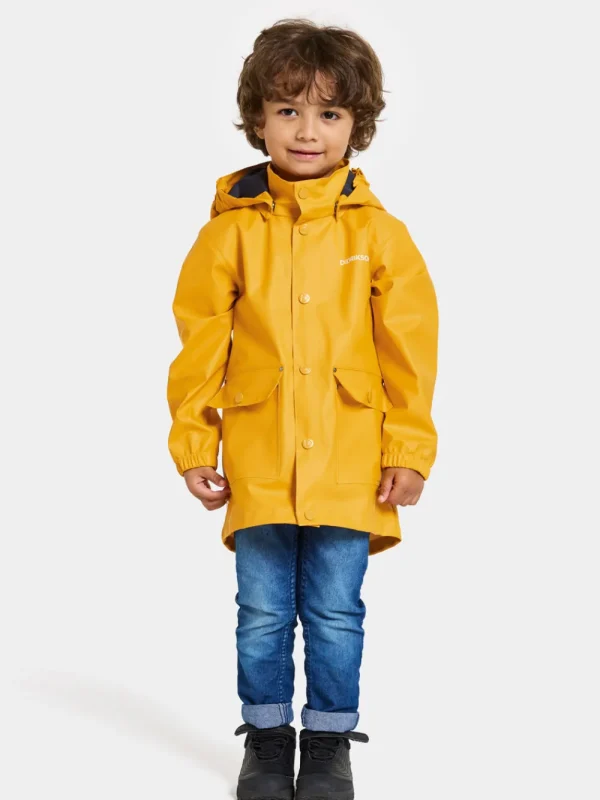 Clearance Didriksons Jojo Kids' Jacket Oat Yellow