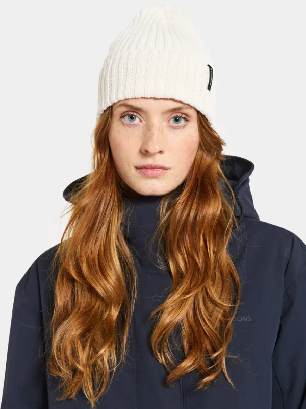 Fashion Didriksons Laken Beanie Off white