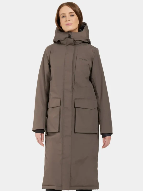 Best Didriksons Leya Parka Long Mocha Brown