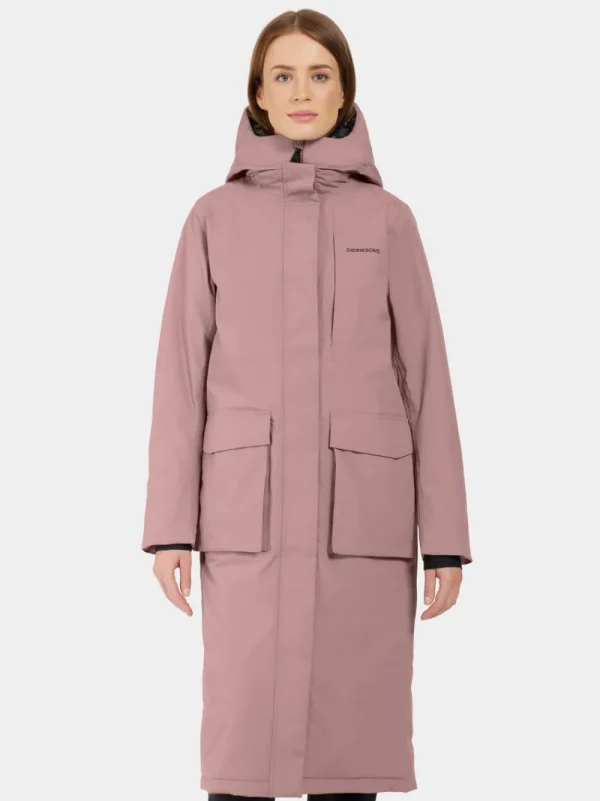 Fashion Didriksons Leya Parka Long Faded Wine