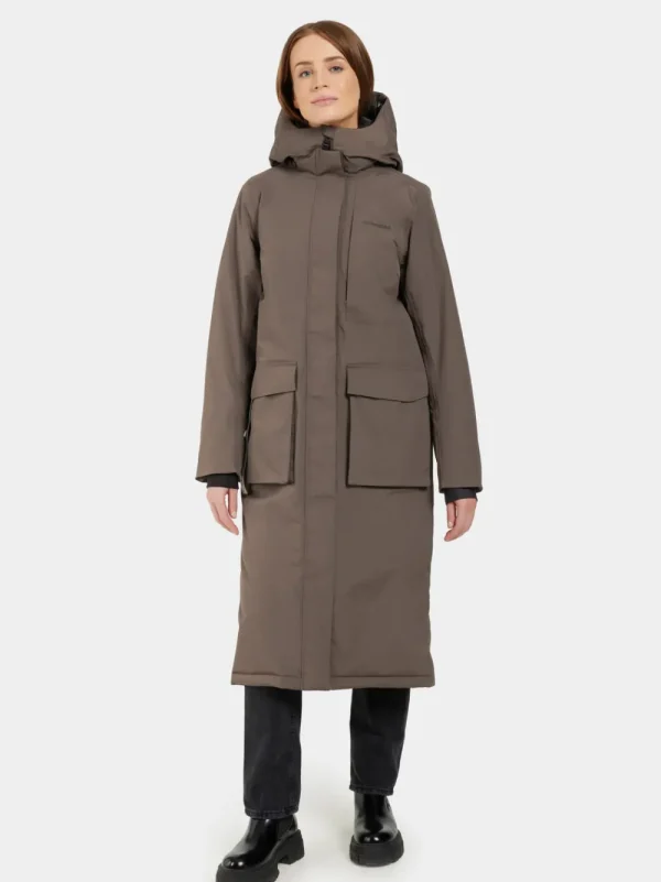 Best Didriksons Leya Parka Long Mocha Brown