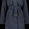 Clearance Didriksons Lova Coat Long Dark Night Blue