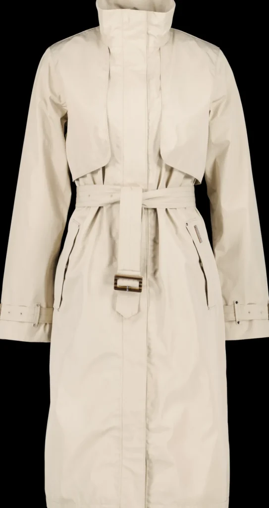 Shop Didriksons Lova Coat Long Clay Beige