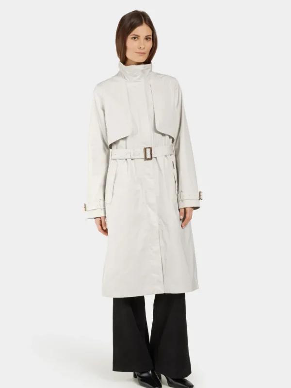 Fashion Didriksons Lova Coat Long White Foam