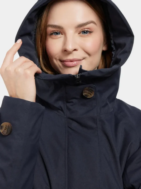 Clearance Didriksons Luna Parka Dark Night Blue