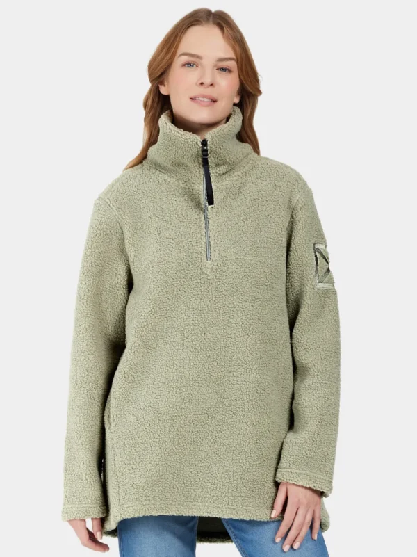 Store Didriksons Marina Half-Zip Wilted leaf