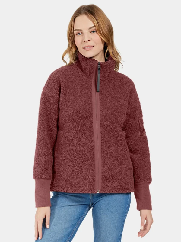 Store Didriksons Mella Full-Zip Old rust