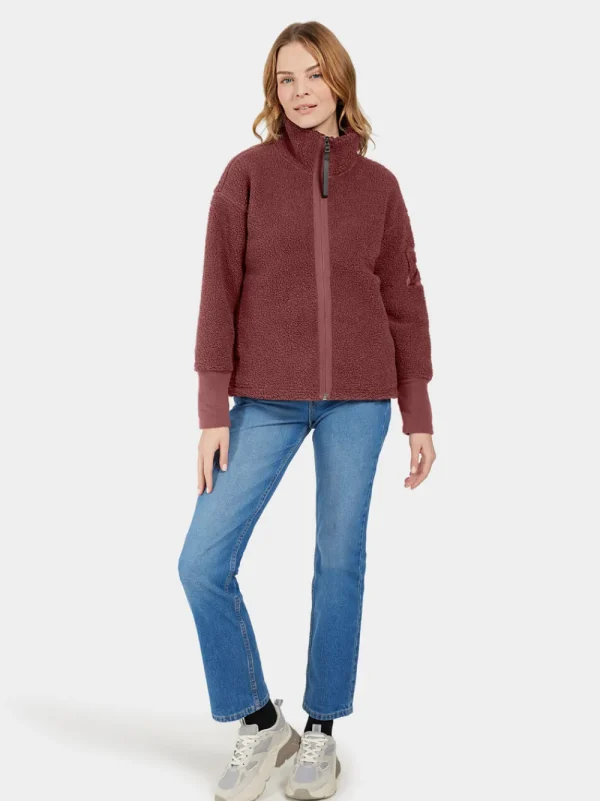 Store Didriksons Mella Full-Zip Old rust