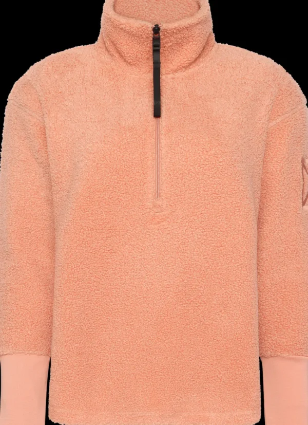 Clearance Didriksons Monia Half zip Clay Pink