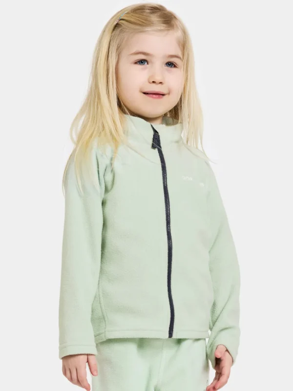 Outlet Didriksons Monte Kids' Full-Zip Pale Mint