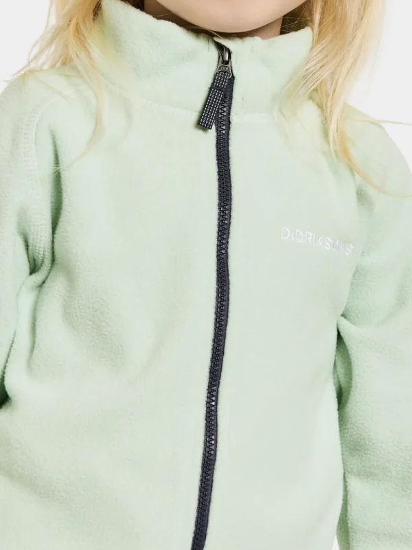 Outlet Didriksons Monte Kids' Full-Zip Pale Mint