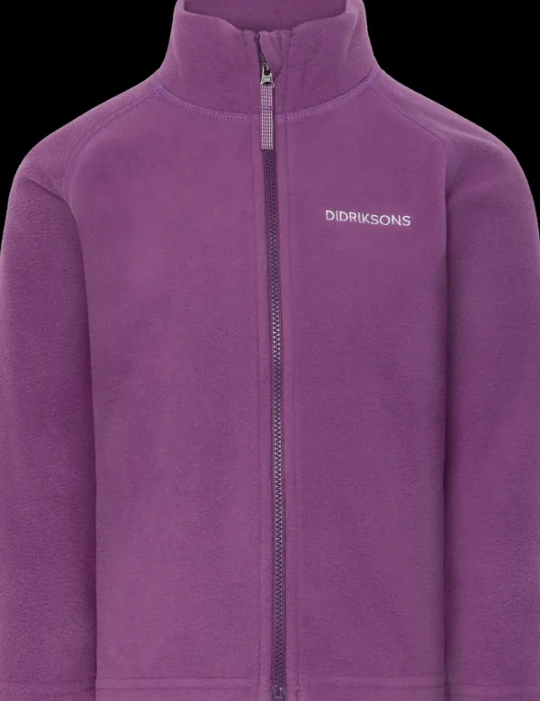 New Didriksons Monte Kids' Full-Zip Grape