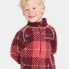 Outlet Didriksons Monte Printed Kids' Full-Zip Termos Termos Rusty Wine