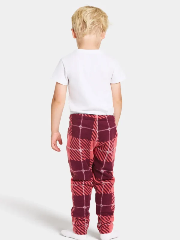 Sale Didriksons Monte Printed Kids' Pants Termos Termos Rusty Wine