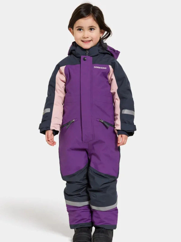 Clearance Didriksons Neptun Kids' Coverall Royal Purple