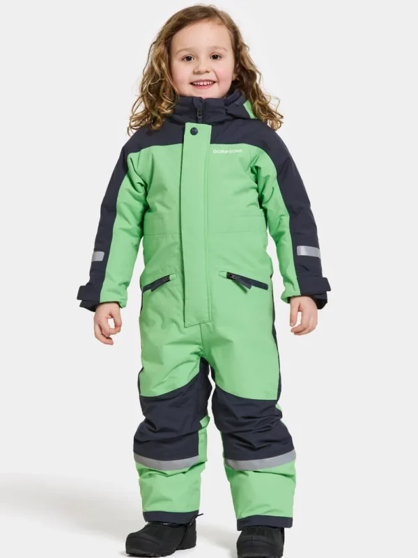 Store Didriksons Neptun Kids' Coverall Dusty Lime