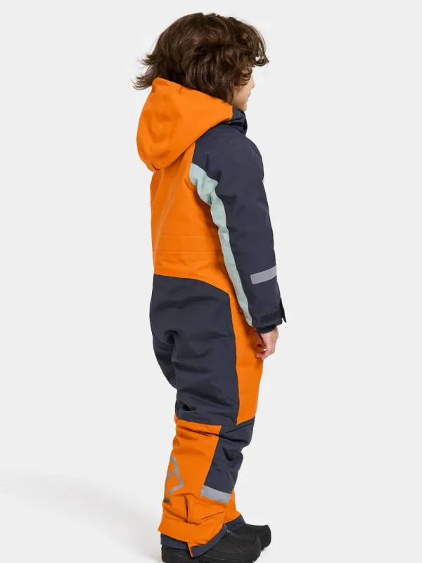 New Didriksons Neptun Kids' Coverall Orange Jam