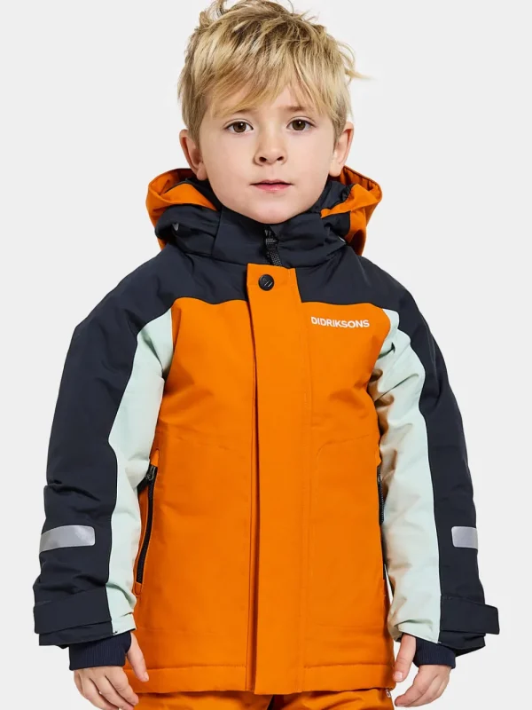 Best Sale Didriksons Neptun Kids' Jacket Orange Jam