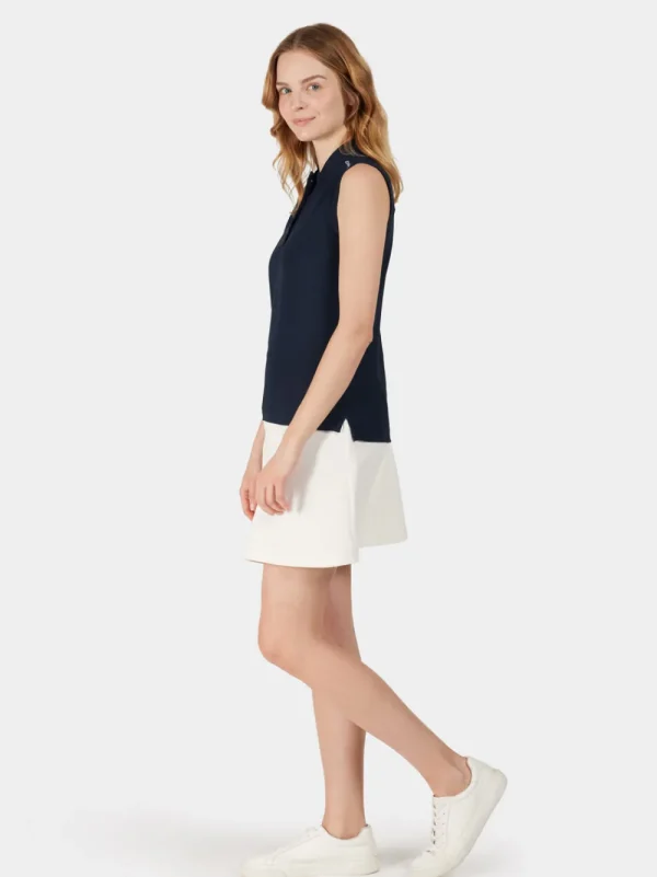 Online Didriksons Nikki Sleeveless Polo Dark Night Blue