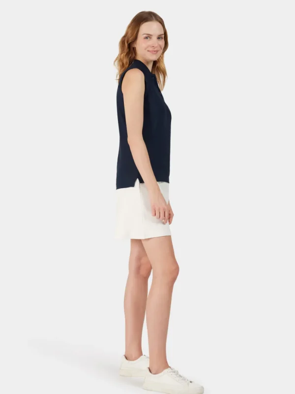 Online Didriksons Nikki Sleeveless Polo Dark Night Blue