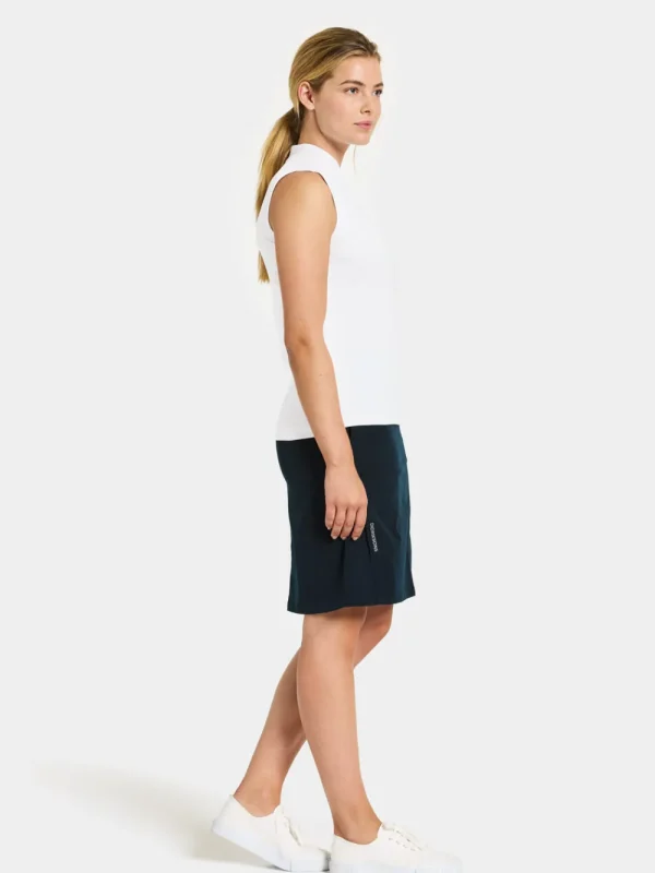 Outlet Didriksons Nikki Sleeveless Polo Snow white