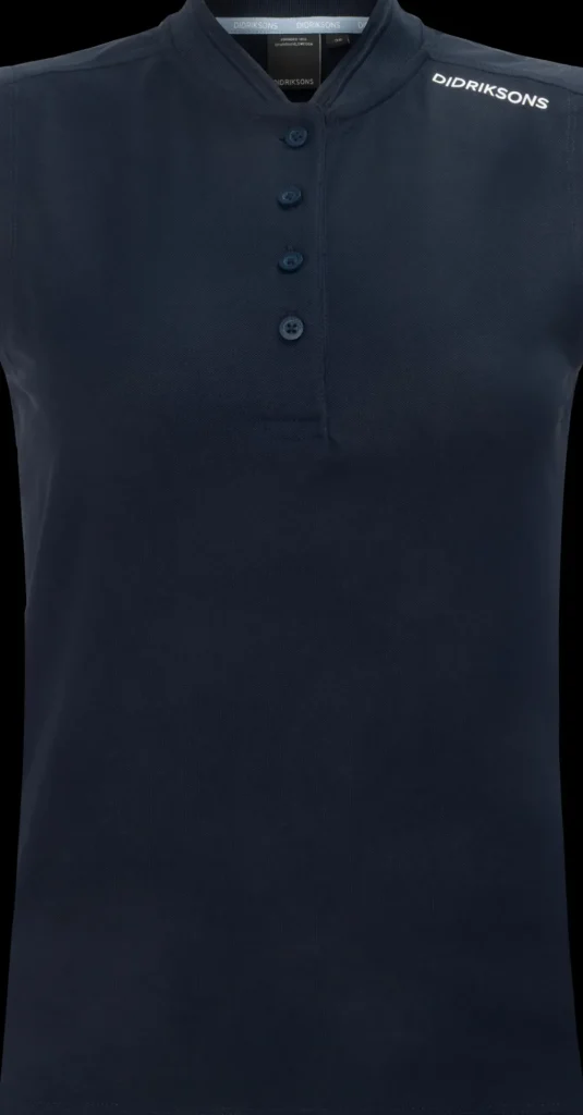 Online Didriksons Nikki Sleeveless Polo Dark Night Blue