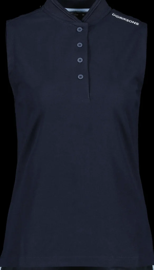 Online Didriksons Nikki Sleeveless Polo Dark Night Blue