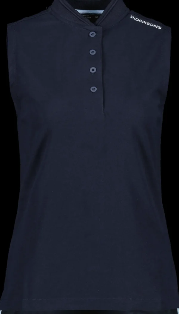 Online Didriksons Nikki Sleeveless Polo Dark Night Blue