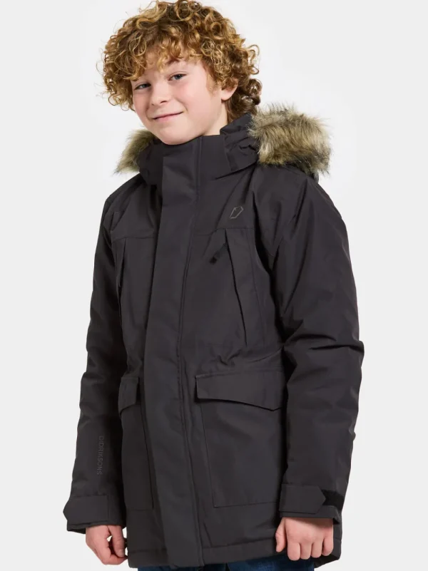 Outlet Didriksons Oxid Kids' Parka Black