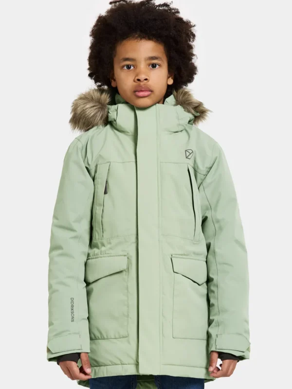 Best Didriksons Oxid Kids' Parka Light Moss