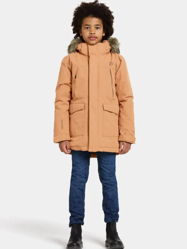 Cheap Didriksons Oxid Kids' Parka Almond Brown