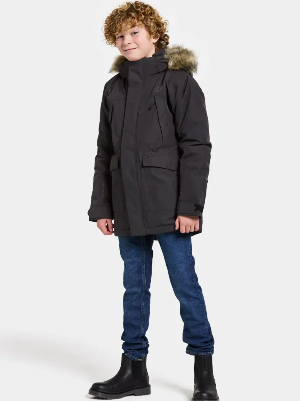 Outlet Didriksons Oxid Kids' Parka Black