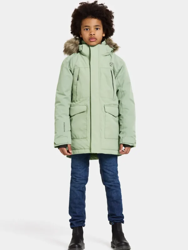 Best Didriksons Oxid Kids' Parka Light Moss