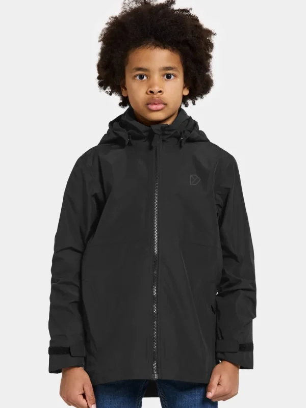 Cheap Didriksons Piko Kids Jacket Black